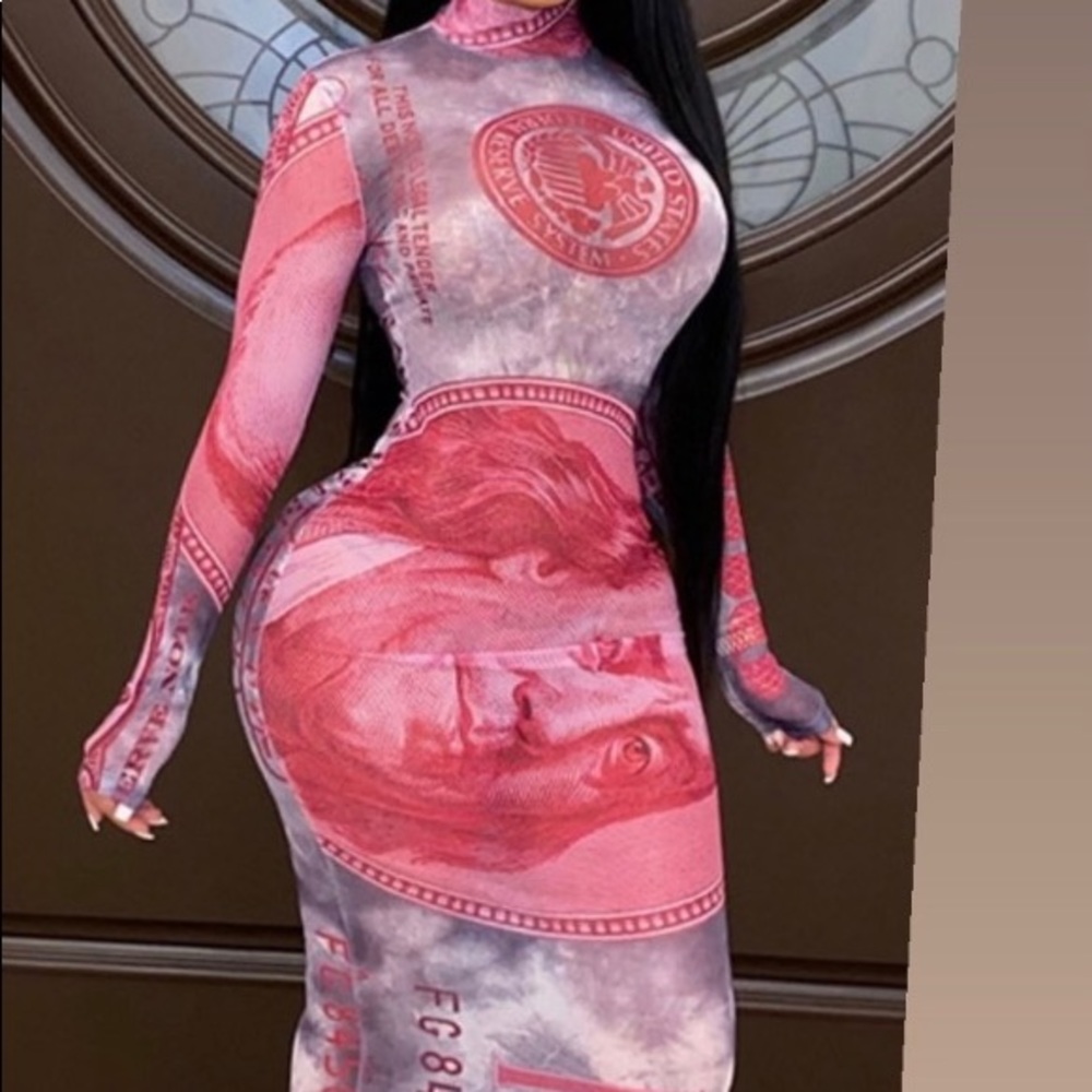 Pink Money Dress 💰✨